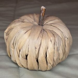 Natural Corn Husk Pumpkin Neutral Fall Decor